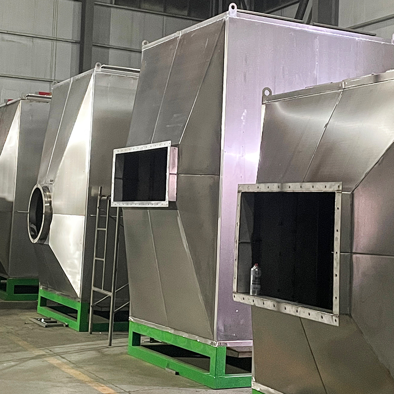 Ylälataus- ja sivupurkausrakenne 304 ruostumattomasta teräksestä valmistettu aktiivihiiliadsorptiolaatikko