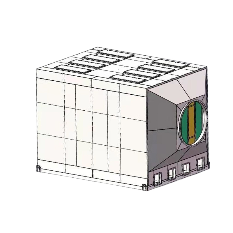 Ylälataus- ja sivupurkausrakenne 304 ruostumattomasta teräksestä valmistettu aktiivihiiliadsorptiolaatikko